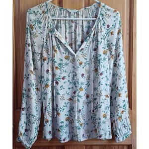 Lucky Brand Shirt Women's XS Bohemian Cottagecore Prairiecore Farmcore Hippie
